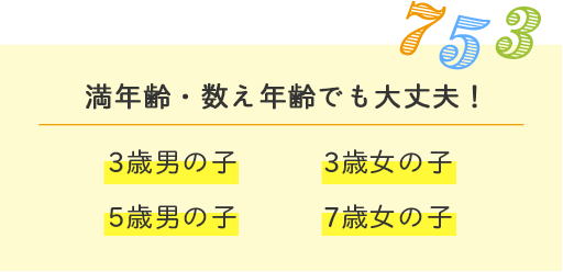 満年齢・数え年齢でも大丈夫